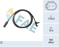 FAE 78720 - Sensor, revoluciones de la rueda