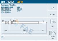 FAE 74242 - Bujía de precalentamiento