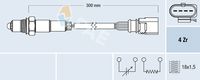 FAE 77463 - Sonda lambda: Sonda de regulación<br>Código de motor: CBZB<br>Clase de caja de cambios: Transmisión automática<br>Lado de montaje: delante del catalizador<br>Longitud [mm]: 700<br>