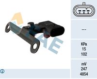 FAE 15121 - Sensor, presión colector de admisión