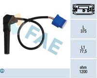 FAE 79282 - Número de enchufes de contacto: 2<br>Color de carcasa: negro<br>Longitud de cable [mm]: 230<br>Tipo de sensor: inductivo<br>