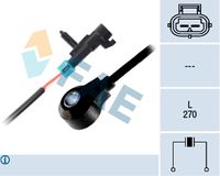 FAE 60244 - Cantidad: 2<br>Longitud de cable [mm]: 185<br>Número de enchufes de contacto: 2<br>