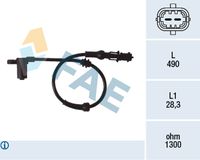 FAE 78077 - Sensor, revoluciones de la rueda