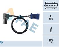 FAE 79379 - Resistencia [Ohm]: 920<br>Longitud de cable [mm]: 560<br>Número de enchufes de contacto: 3<br>Profundidad de montaje [mm]: 24<br>