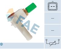 FAE 33701 - Sensor, temperatura del refrigerante