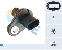 FAE 79393 - Tipo de sensor: Hall<br>Número de enchufes de contacto: 3<br>Color de carcasa: negro<br>Artículo complementario / información complementaria 2: sin cable<br>Artículo complementario/Información complementaria: con junta<br>