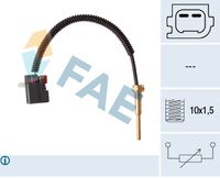 FAE 32428 - Longitud de cable [mm]: 245<br>Número de enchufes de contacto: 2<br>Profundidad de montaje [mm]: 56,5<br>Rosca empalme: M10 x 1,5<br>