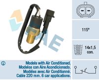 FAE 35841 - Interruptor de temperatura, testigo de líquido refrigerante