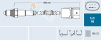 FAE 75042 - Código de motor: AQQ<br>Sonda lambda: Sonda de regulación<br>Lado de montaje: delante del catalizador<br>Sonda lambda: Sonda lambda de banda ancha<br>Longitud de cable [mm]: 500<br>Número de enchufes de contacto: 6<br>Color de conector: negro<br>