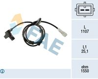 FAE 78372 - Sensor, revoluciones de la rueda