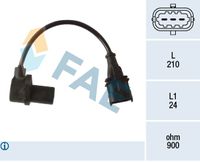 FAE 79481 - Longitud de cable [mm]: 280<br>Número de enchufes de contacto: 3<br>Profundidad de montaje [mm]: 24<br>