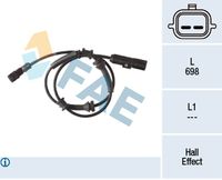 FAE 78281 - Sensor, revoluciones de la rueda