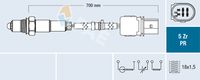 FAE 75158 - Lado de montaje: después de catalizador<br>Sonda lambda: Sonda de diagnosis<br>Longitud [mm]: 300<br>Número de enchufes de contacto: 4<br>