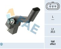 FAE 79521 - Tipo de sensor: Hall<br>Número de enchufes de contacto: 3<br>Forma del enchufe: oval<br>Juego alternativo de reparación: 551676<br>