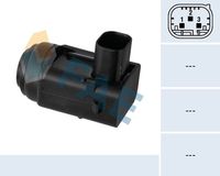 FAE 66054 - Lado de montaje: posterior<br>para OE N°: 93172012<br>Color: negro<br>Forma: en forma de ángulo<br>Tipo de sensor: Sensor ultrasonido<br>Artículo complementario/Información complementaria: con junta<br>Número de enchufes de contacto: 3<br>Propiedad química: barnizable<br>Color de carcasa: negro<br>