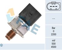 FAE 15605 - Lado de montaje: Tubería de combustible<br>Medida de rosca: M10X1<br>Ancho de llave: 24<br>Número de enchufes de contacto: 3<br>