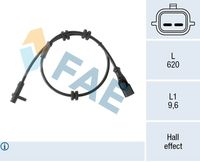 FAE 78553 - Sensor, revoluciones de la rueda