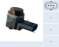 FAE 66014 - Lado de montaje: delante<br>Lado de montaje: centro izquierda<br>Lado de montaje: centro derecha<br>Color: negro<br>Forma: en forma de ángulo<br>Tipo de sensor: Sensor ultrasonido<br>Artículo complementario/Información complementaria: con junta<br>Número de enchufes de contacto: 3<br>Propiedad química: barnizable<br>Color de carcasa: negro<br>