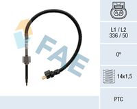 FAE 68034 - Longitud de cable [mm]: 500<br>Número de enchufes de contacto: 2<br>Profundidad de montaje [mm]: 55<br>Rosca empalme: M14x1,5<br>