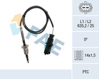 FAE 68061 - Sensor, temp. gas escape