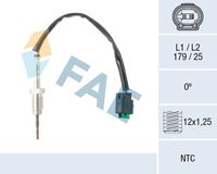 FAE 68602 - Lado de montaje: delante del catalizador<br>Clase de caja de cambios: Transmisión automática<br>Vehículo con dirección a la izquierda / derecha: para vehic. dirección izquierda<br>Equipamiento de vehículo: para vehículos con filtro de partículas<br>Longitud de cable [mm]: 234<br>Medida de rosca: M12x1,25<br>Número de enchufes de contacto: 2<br>