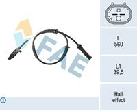 FAE 78626 - Lado de montaje: Eje delantero<br>Equipamiento de vehículo: para vehículos con auxiliar de aparcamiento<br>Número de enchufes de contacto: 2<br>Longitud [mm]: 678<br>Tipo de sensor: Hall<br>