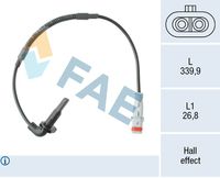 FAE 78711 - Sensor, revoluciones de la rueda