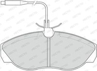 NECTO FD6521V - Lado de montaje: Eje delantero<br>Tipo de vehículo: 14<br>Tipo de vehículo: 10<br>Espesor [mm]: 19<br>Ancho [mm]: 145<br>Altura 1 [mm]: 61<br>Sistema de frenos: TRW<br>Forma del enchufe: rectangular<br>