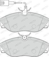 NECTO FD6889V - año construcción hasta: 10/1999<br>Lado de montaje: Eje delantero<br>Carga útil [kg]: 1800<br>Espesor [mm]: 18,7<br>Homologación: R90 Homologated<br>Ancho [mm]: 160<br>Altura [mm]: 64<br>Peso [kg]: 2,5<br>Número de indicadores de desgaste [por eje]: 2<br>Contacto avisador de desgaste: con contacto avisador de desgaste<br>Sistema de frenos: TRW<br>Tipo de envase: caja<br>Artículo complementario / información complementaria 2: con pernos<br>Número de WVA: 21799<br>Número de WVA: 21800<br>