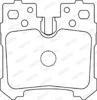 NECTO FD7415A - Lado de montaje: Eje trasero<br>Altura 1 [mm]: 76<br>Contacto avisador de desgaste: preparado para indicador desgaste<br>Sistema de frenos: ADVICS<br>Ancho 1 [mm]: 75<br>Espesor/grosor 1 [mm]: 18<br>