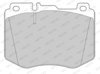 NECTO FD7605A - Lado de montaje: Eje trasero<br>para artículo nr.: DSK3349<br>Nº art. de accesorio recomendado: KIT1428<br>Espesor [mm]: 16<br>Ancho [mm]: 122<br>Número de indicadores de desgaste [por eje]: 1<br>Altura 1 [mm]: 56<br>Altura 2 [mm]: 62<br>Contacto avisador de desgaste: con contacto avisador de desgaste<br>Artículo complementario/Información complementaria: con muelle<br>Sistema de frenos: ATE<br>Longitud contacto de aviso [mm]: 190<br>