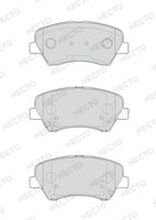 NECTO FD7609A - Lado de montaje: Eje trasero<br>Equipamiento de vehículo: para vehículos con freno de estacionamiento electrónico<br>Espesor [mm]: 15<br>Ancho [mm]: 100<br>Número de indicadores de desgaste [por eje]: 2<br>Altura 1 [mm]: 41<br>Contacto avisador de desgaste: con avisador acústico de desgaste<br>Sistema de frenos: Akebono<br>