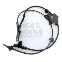 MEAT & DORIA 90730 - Lado de montaje: Eje delantero, izquierda<br>Longitud de cable [mm]: 1021<br>Tipo de sensor: Sensor activo<br>Referencia artículo par: 9A1162<br>