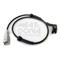 MEAT & DORIA 90512 - Lado de montaje: Eje delantero, izquierda<br>Lado de montaje: Eje delantero, derecha<br>Longitud de cable [mm]: 611<br>Tipo de sensor: Sensor activo<br>