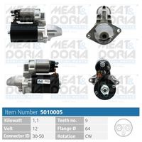 MEAT & DORIA 5010005 - Motor de arranque