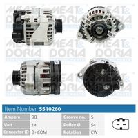 MEAT & DORIA 5510260 - Alternador