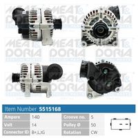 MEAT & DORIA 5515168 - Alternador