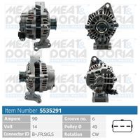 MEAT & DORIA 5535291 - Alternador