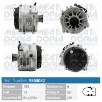 MEAT & DORIA 5560082 - Alternador