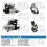 MEAT & DORIA 5015315 - Código de motor: G4GM<br>Tensión [V]: 12<br>Potencia nominal [kW]: 1,2<br>