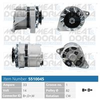 MEAT & DORIA 5510045 - Alternador