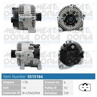 MEAT & DORIA 5515184 - Alternador