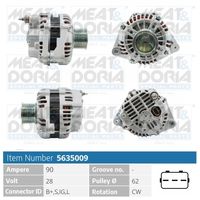 MEAT & DORIA 5635009 - Alternador