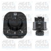 MEAT & DORIA 206025 - Color: negro<br>Lado de montaje: lado del conductor<br>Artículo complementario / información complementaria 2: borde cromado<br>Retrovisor exterior/interiror: para ajuste elect. espejo<br>Número de enchufes de contacto: 6<br>