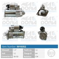 MEAT & DORIA 5010352 - Motor de arranque