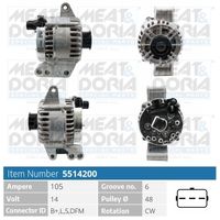 MEAT & DORIA 5514200 - Alternador