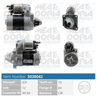 MAGNETI MARELLI MQS796 - Modelo por país: Noruega<br>nº VET hasta: 4929081<br>Potencia nominal [kW]: 0,9<br>Tensión [V]: 12<br>Diámetro de brida [mm]: 64<br>Número de dientes: 9<br>Sentido de giro: Sentido de giro a la derecha (horario)<br>Pinza: M8<br>ID del modelo de conector: Plug<br>Cantidad de agujeros de fijación: 3<br>Cant. taladros roscados: 3<br>peso neto [kg]: 3,6<br>