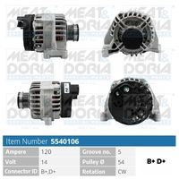 MEAT & DORIA 5540106 - Alternador