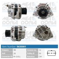 MEAT & DORIA 5635001 - Alternador