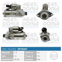 LUCAS LRS04319 - Clase de caja de cambios: Caja de cambios manual<br>Equipamiento de vehículo: para vehículos con sistema Start&Stop<br>Tensión [V]: 12<br>Potencia nominal [kW]: 1,2<br>Cantidad de agujeros de fijación: 3<br>Diámetro de brida [mm]: 79<br>Sentido de giro: Sentido de giro a la izquierda (antihorario)<br>Número de dientes: 13<br>Pinza: B+ M8<br>Pinza: Exc Plug<br>